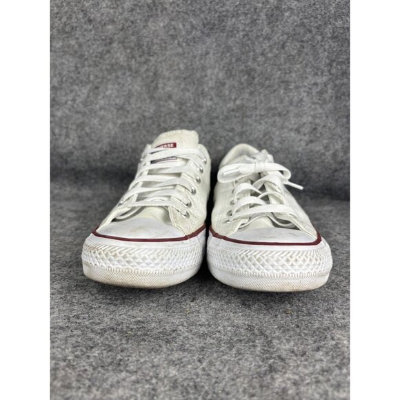 Converse Chuck Taylor All Star Shoes Womens Size 8 White Low Top Canvas Casual - Picture 2 of 8